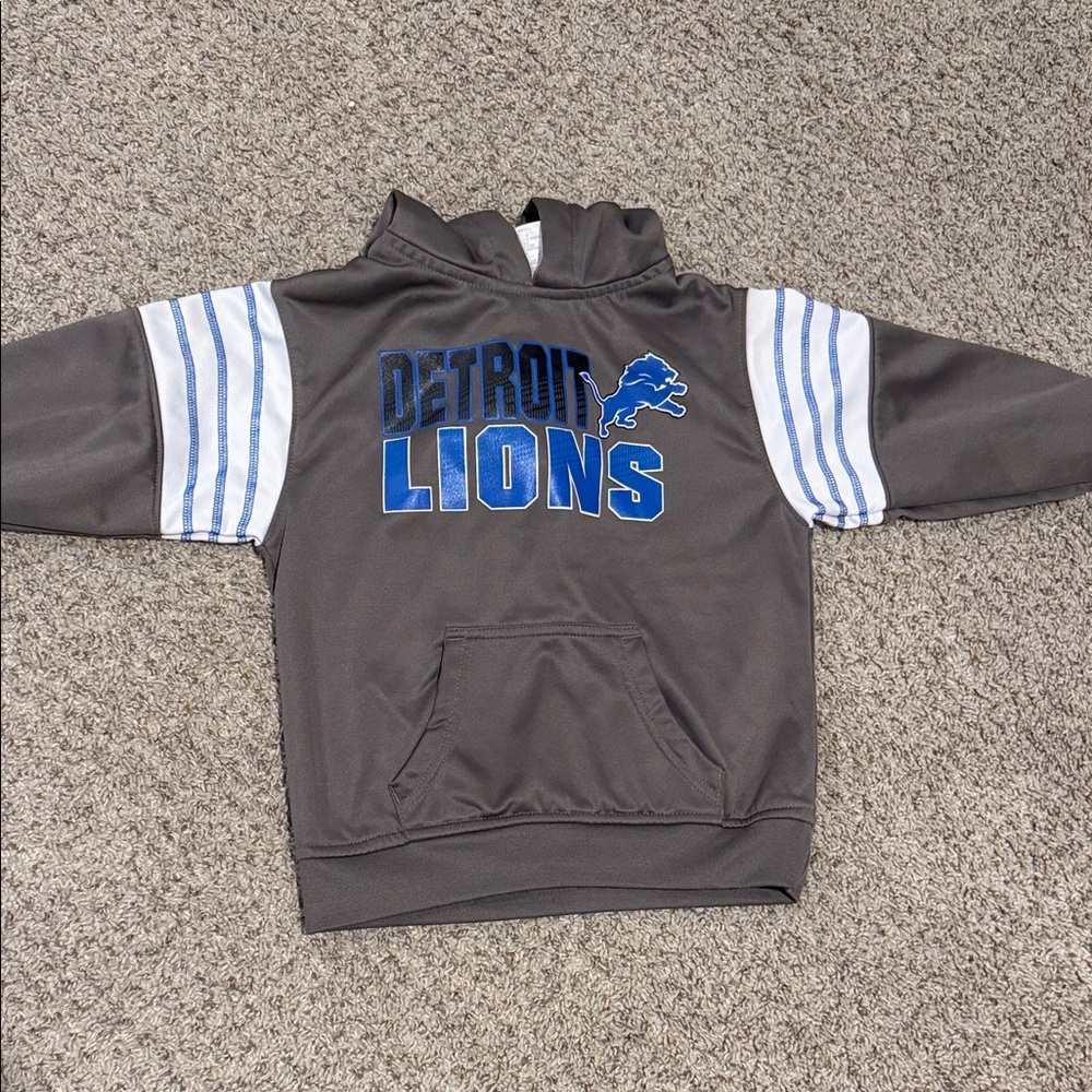 NFL Detroit Lions Kids Hoodie - Gray and Blue